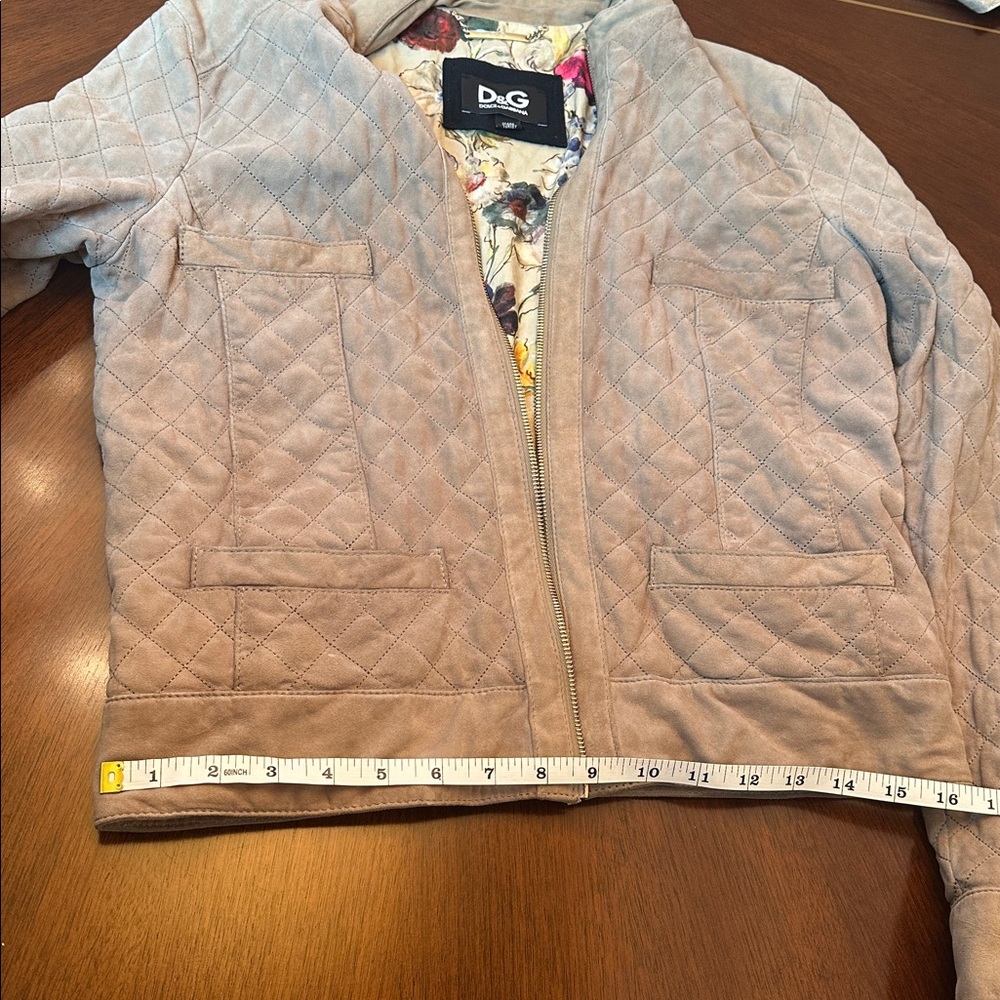 Dolce & Gabbana Quilted Suede Jacket • Distressed Vintage Look • Made in Italy - Picture 10 of 16